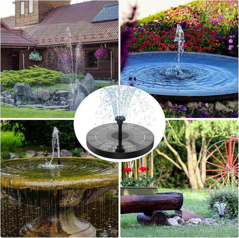 AISITIN 2025 Upgraded Bird Bath DlY Solar Fountain – Suitable for Outdoor GardensPonds, and Swimming Pools, Giving the Garden Soul