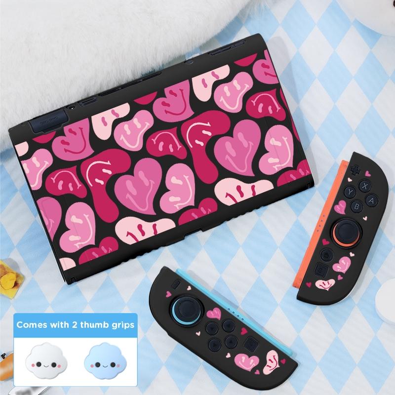 For Nintendo Switch 2 game console accessories, TPU soft case, comes with 2 thumb joystick caps, drop-proof and scratch-resistant, removable protective cover, 2025 new style, light and soft shell, multiple colors available, Console Controller Accessories