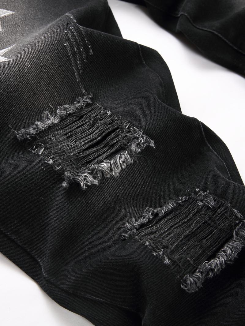 Christmas Gifts Men's Slim Fit Fashion Jeans In Three Colors - Casual Street Style Ripped Jeans - Comfortable And Stylish Trousers - Suitable For Everyday Wear - (Sizes 28-38) Men's Hip-Hop Style. Christmas Gifts Men's Slim Fit Fashion Jeans In Three Colors - Casual Street Style Ripped Jeans - Comfortable And Stylish Trousers - Suitable For Everyday Wear - (Sizes 28-38) Men's Hip-Hop Style.