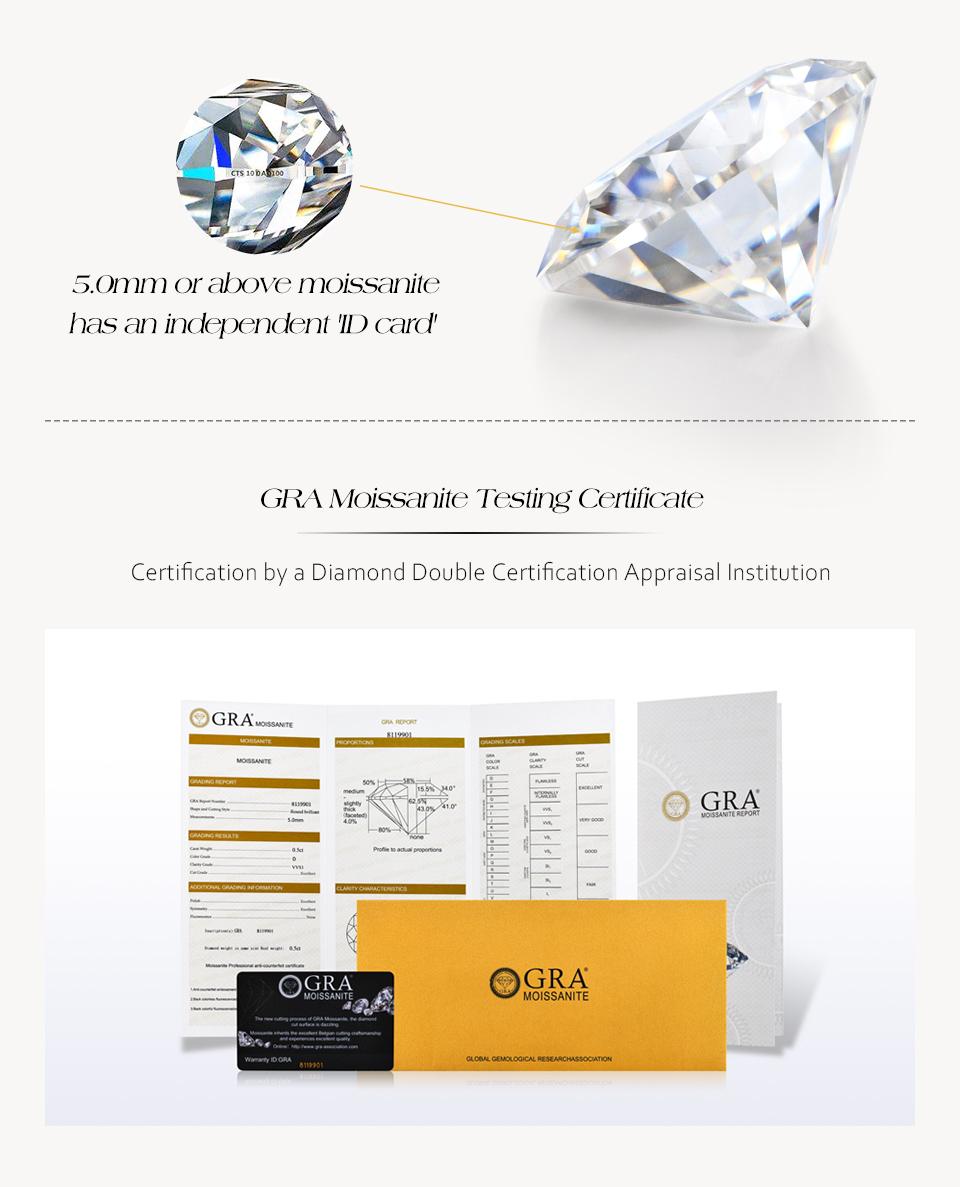 Eternity D VVS1 Color Synthetic Round Moissanite Rings for Wome 925 Sterling Silver Engagement Wedding Classic Rings Party Gift Fine Jewelry New R261 SpringStatements