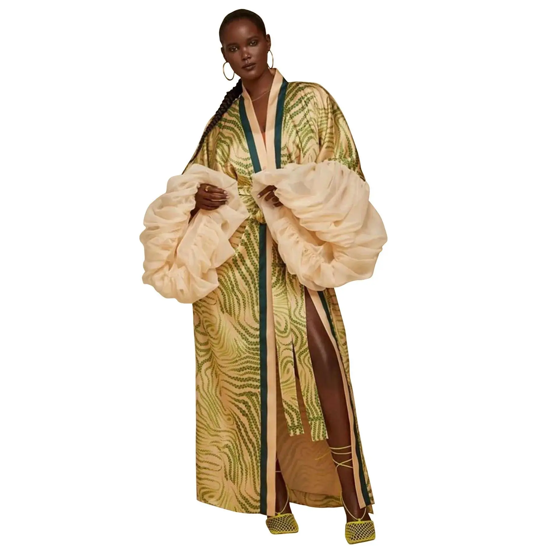 Japanese Kimono Fashion Coat Cardigan Elegant Blouse Women Long Cardigan Traditional Kimonos Dress Dashiki Africa Clothing