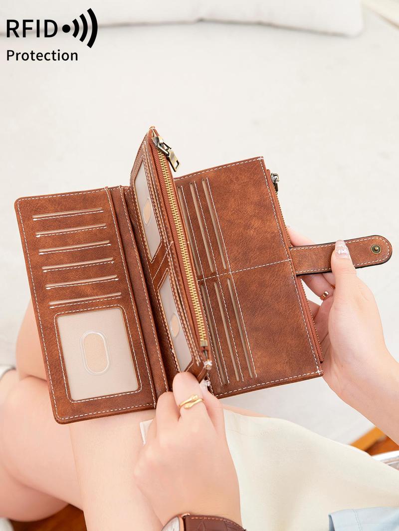 Fashion Leopard Pattern Zipper Long Wallet, CasualVersatile Wallet for Women, Trendy All-match &Exquisite Wallet for Birthday Gift，Christmas Gift, Valentine's Day Gift, Ideal Gift