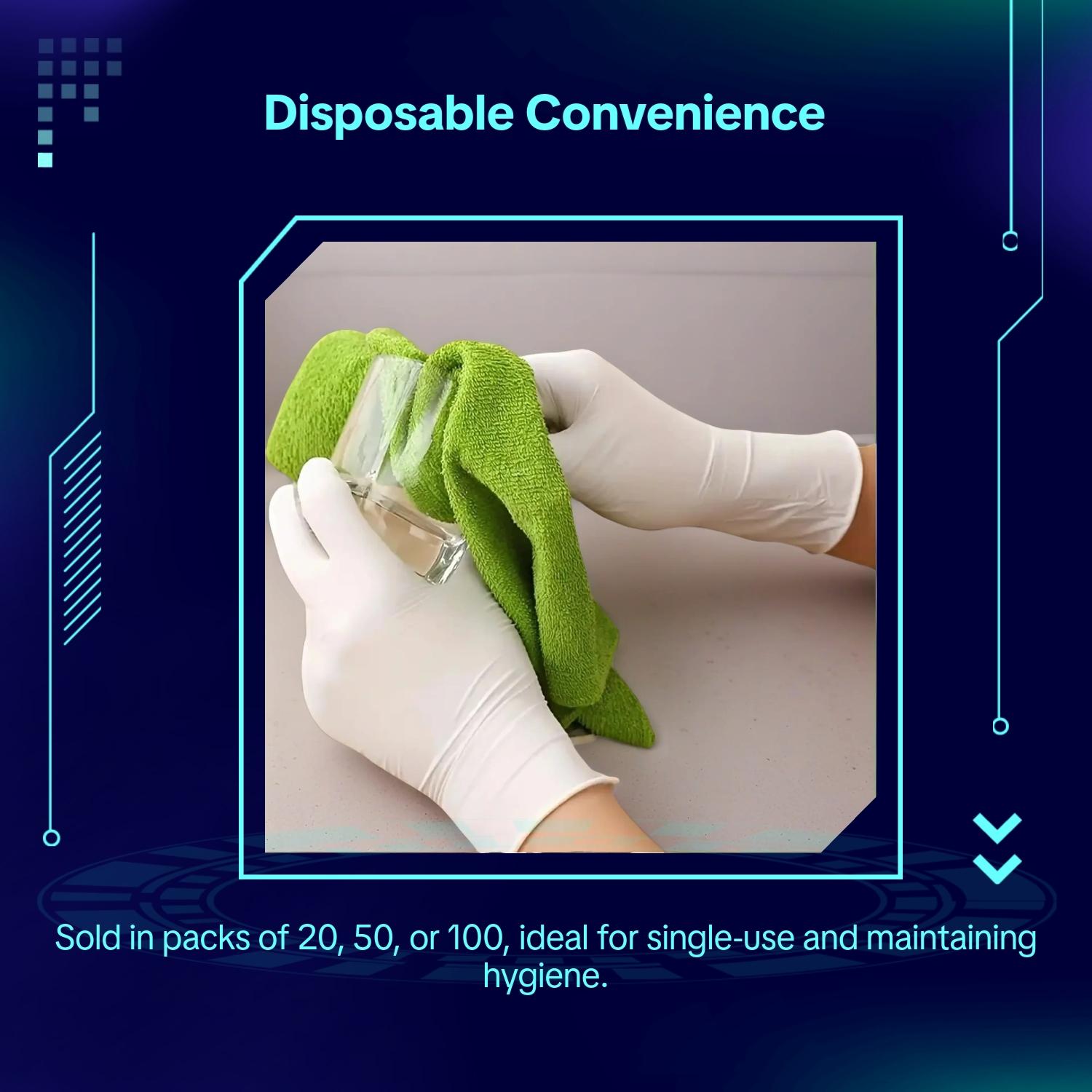 Disposable Nitrile Gloves, 20/50/100 Pairs, Lightweight Gloves for Home Cleaning, Pet Care and Dyeing, Lead- and Alcohol-Free, Available in Multiple Colors
