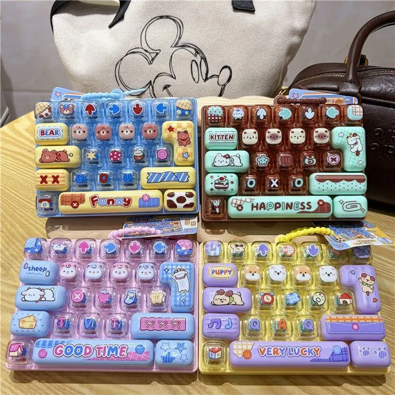 26-Key Stress-Relief Keyboard, Extra-Large Mood Booster Station, Press-And-Play Keyboard, Keychain Accessory, Holiday Party And Children'S Day Gift