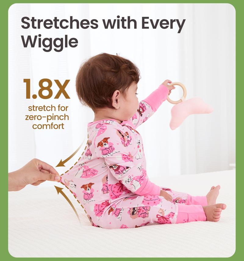 PatPat Bamboo Baby Boy / Girl 3-Pack&2-Pack Solid&Rainbow Printed 2-Way Zip Romper Anti Slip Long-sleeve Footie PatPat Bamboo Baby Boy / Girl 3-Pack&2-Pack Solid&Rainbow Printed 2-Way Zip Romper Anti Slip Long-sleeve Footie