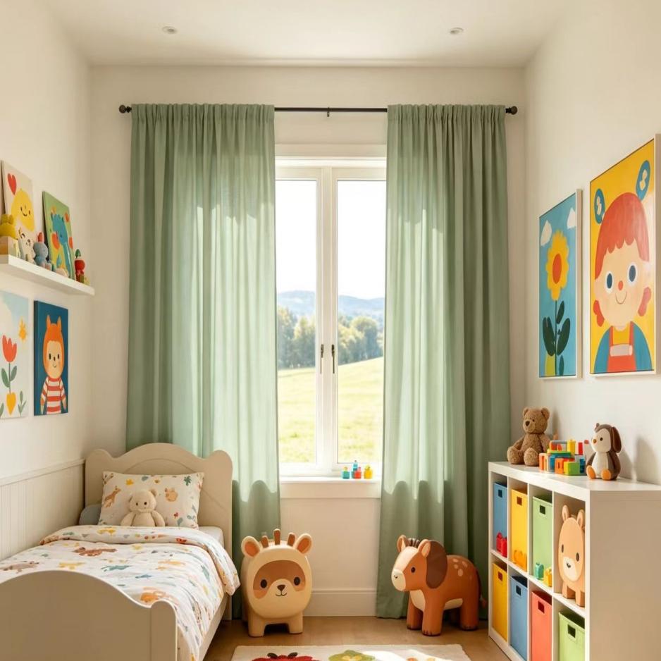 1pc French Cream Dreamy Sheer Curtain, Living Room Lazy Style, Lightweight Fabric, Fits French, Wood Styles, Cozy Atmosphere