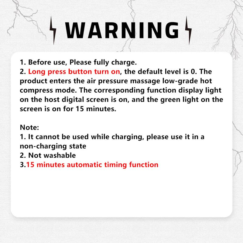 Electric Thigh Calf Leg Massager, 2 Counts/set Type-c Rechargeable 3 Speed Hot Compress Knead Leg Massager, Winter Leg Massage Device for Women & Men, Christmas Gift, Stocking Fillers, New Year Gift