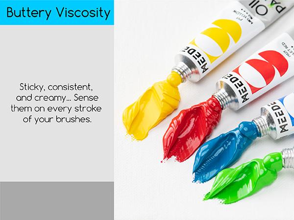 MEEDEN Oil Paint Set, Non-Toxic 24 x 22ml/0.74oz Oil Paints for Canvas Painting