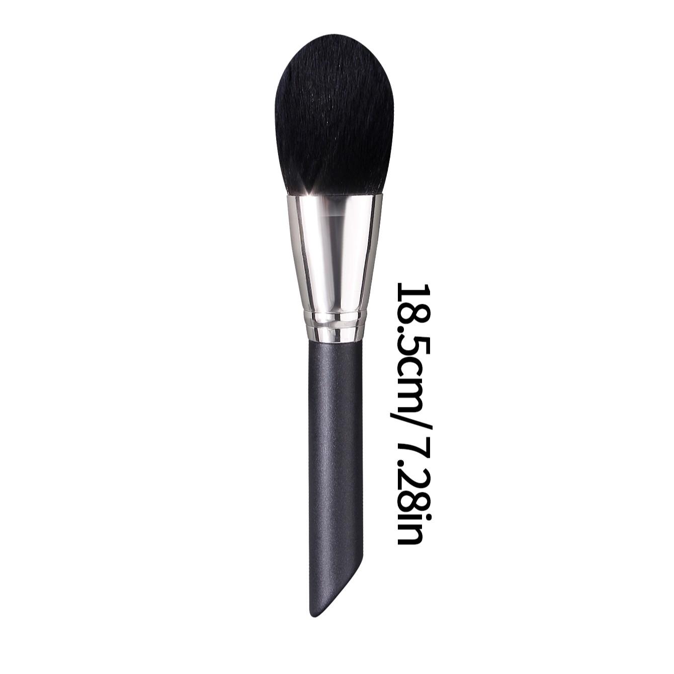 Single-stem multi-functional fiber brush hairs makeup brush Beauty Travel Brush. Suitable for blush brush, loose powder brush, contour brush, blending brush. A durable and long-lasting cosmetic tool that fits the facial contour.