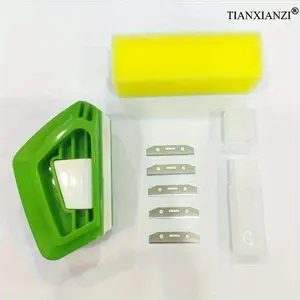 Universal Car Windshield Wiper Repair Kit, Portable Rubber Blade Trimmer with Replacement Blades, Extend Wiper Life, Car Cleaning Accessory