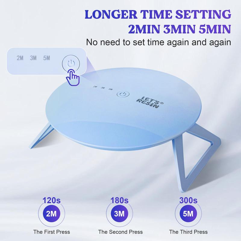 UV Light Pro, Longer Time Setting, Resin Supplies for UV Resin, Jewelry Making, DIY Craft, Decor - LET'S RESIN