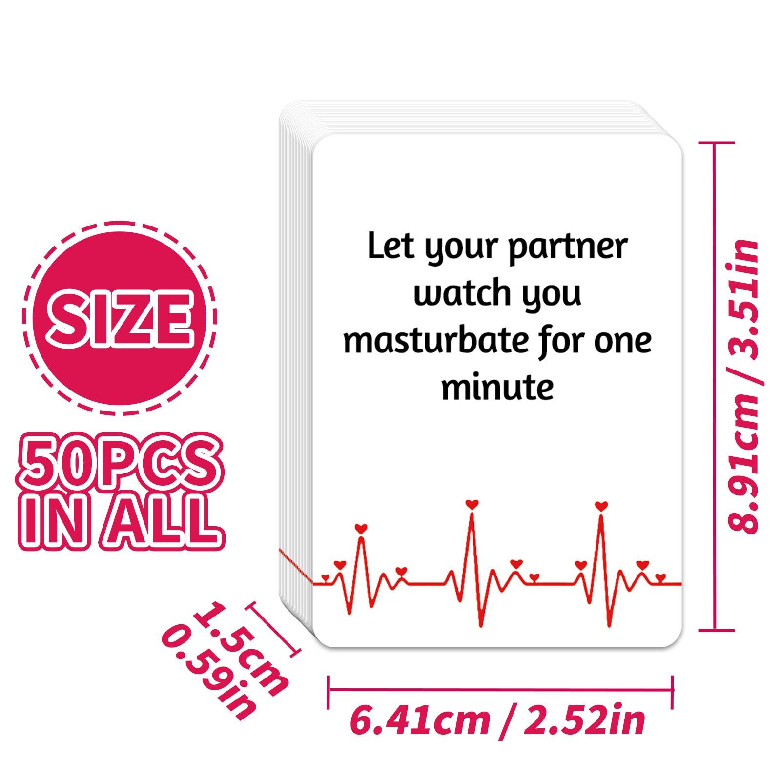 2026 New 50-card Couple Date Interactive Card Game, Adult Secret Moment Tabletop Cards, English Version, Perfect for Romantic Moments