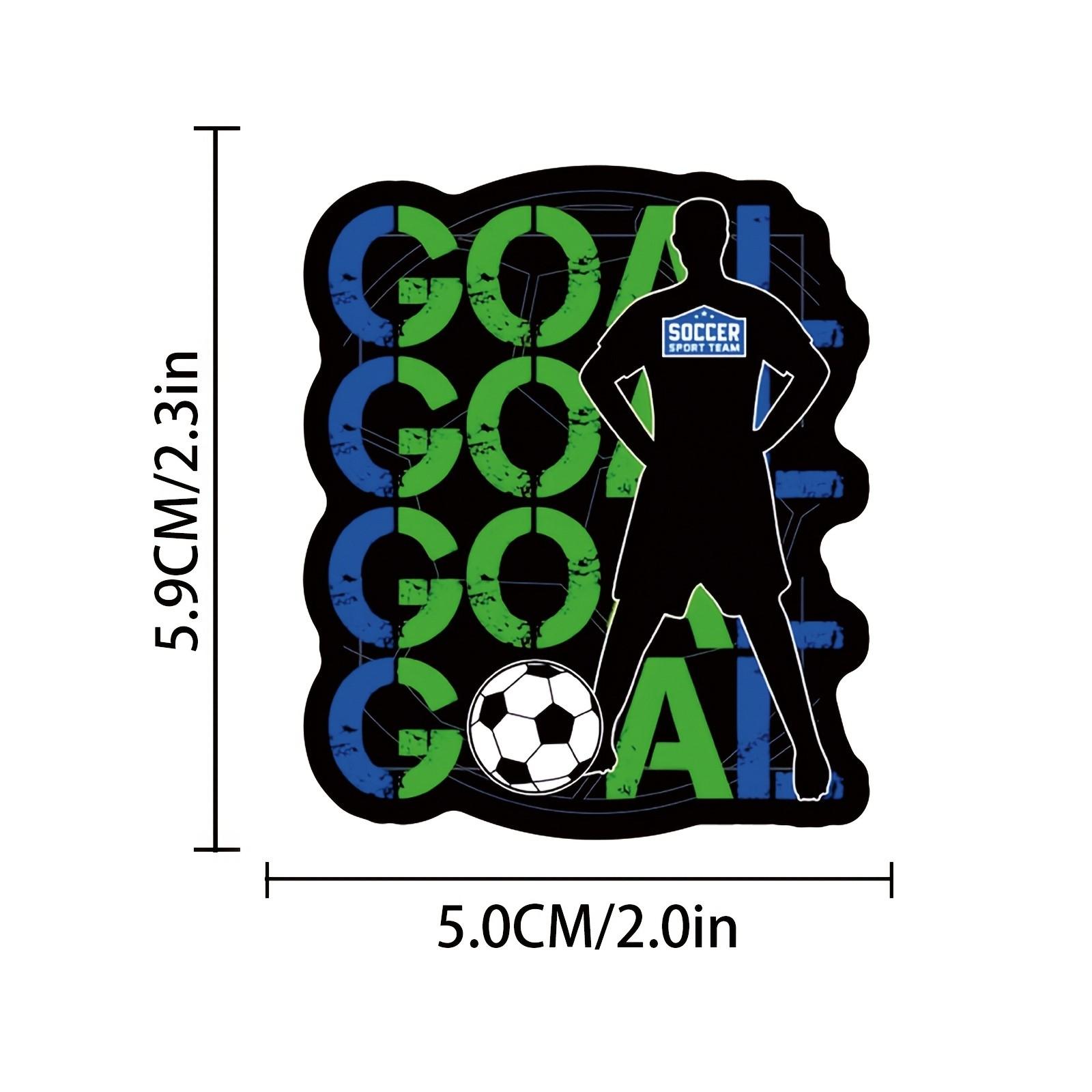 50pcs Waterproof Soccer World Cup Stickers, Decorate Notebook, Phone, Skateboard, Gift for Fans, Birthday, Anniversary