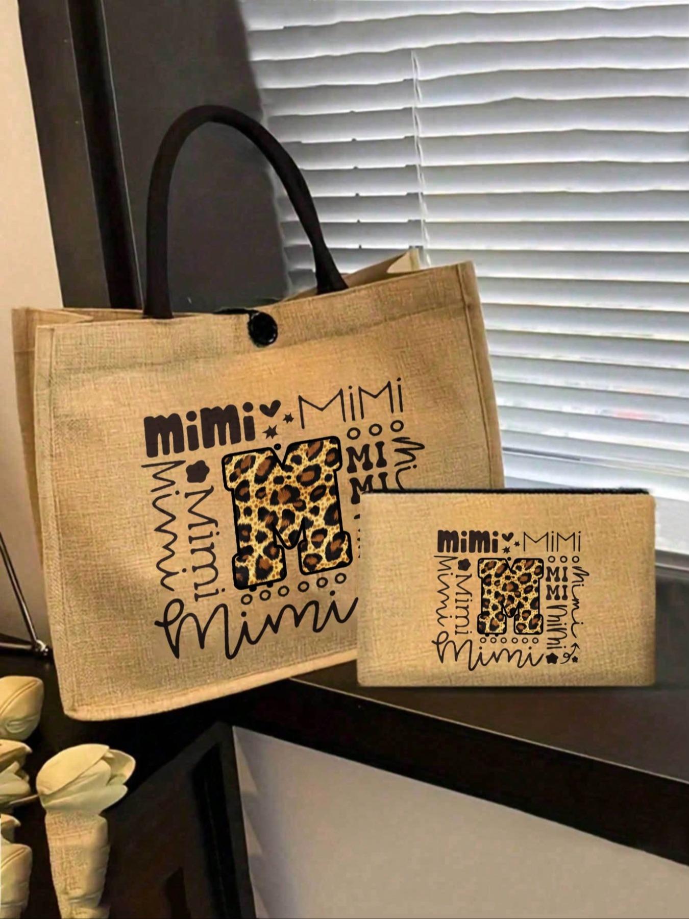 Leopard Pattern Tote Bag And Buckle Pouch, Leopard Print Tote: Large-Capacity Beach Bag, Suitable For Daily Commuting, Travel And Shopping, Outdoor Picnics, Parties, Resort Style Design, For Weddings, Birthdays, Beaches, Festivals