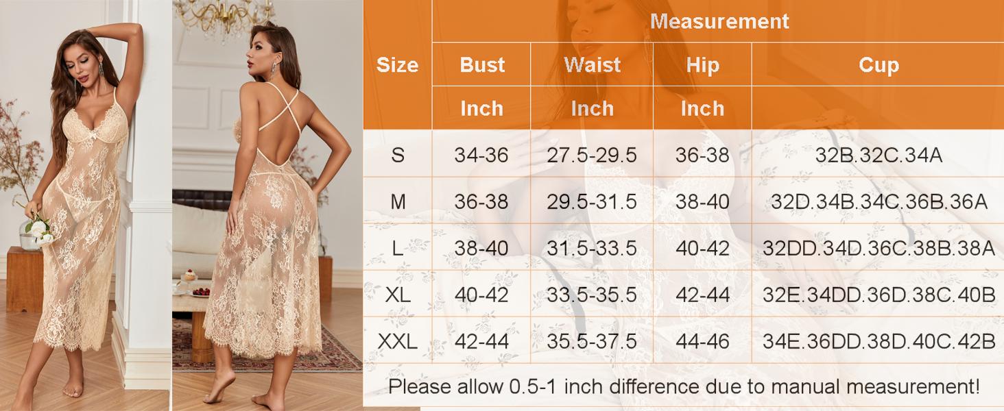 Avidlove Women Lingerie Floral Lace Halter Lingerie Dress With Thong Nightdress Nightgown for Women
