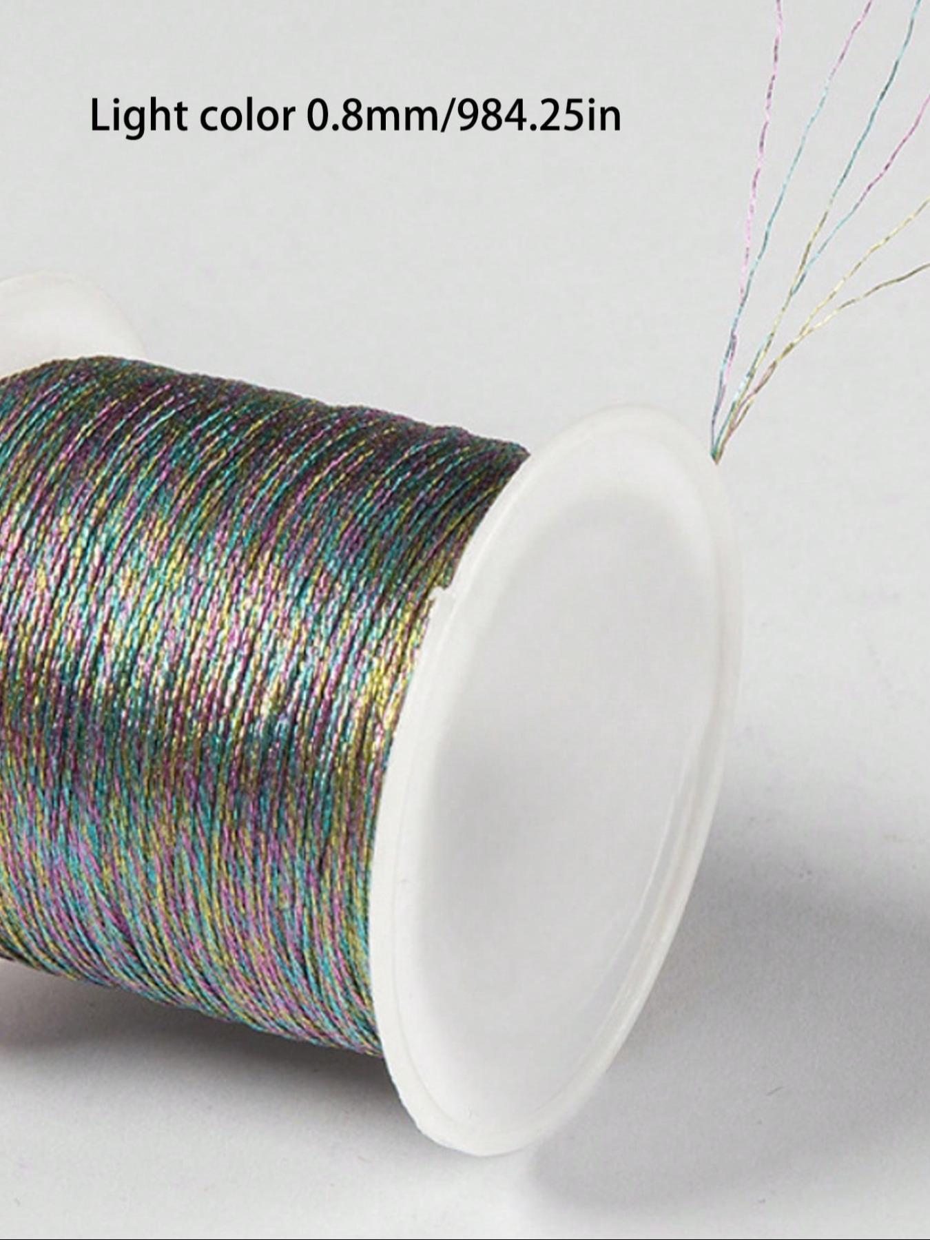 Gold/Silver Thread Macrame Cord Rope Braided String For Bracelet Necklace DIY Tassels Beading Shamballa String Jewelry Making