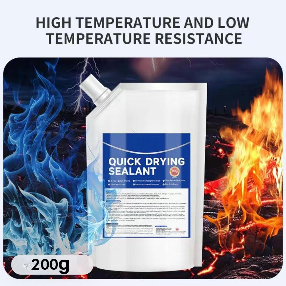 Concrete Caulking Adhesive, Concrete Sealant Waterproof Repair, Concrete Crack Filler, Outdoor Concrete Quick Dry Adhesive, 200/500g Resist Base Surface Cracking Strong Bonding