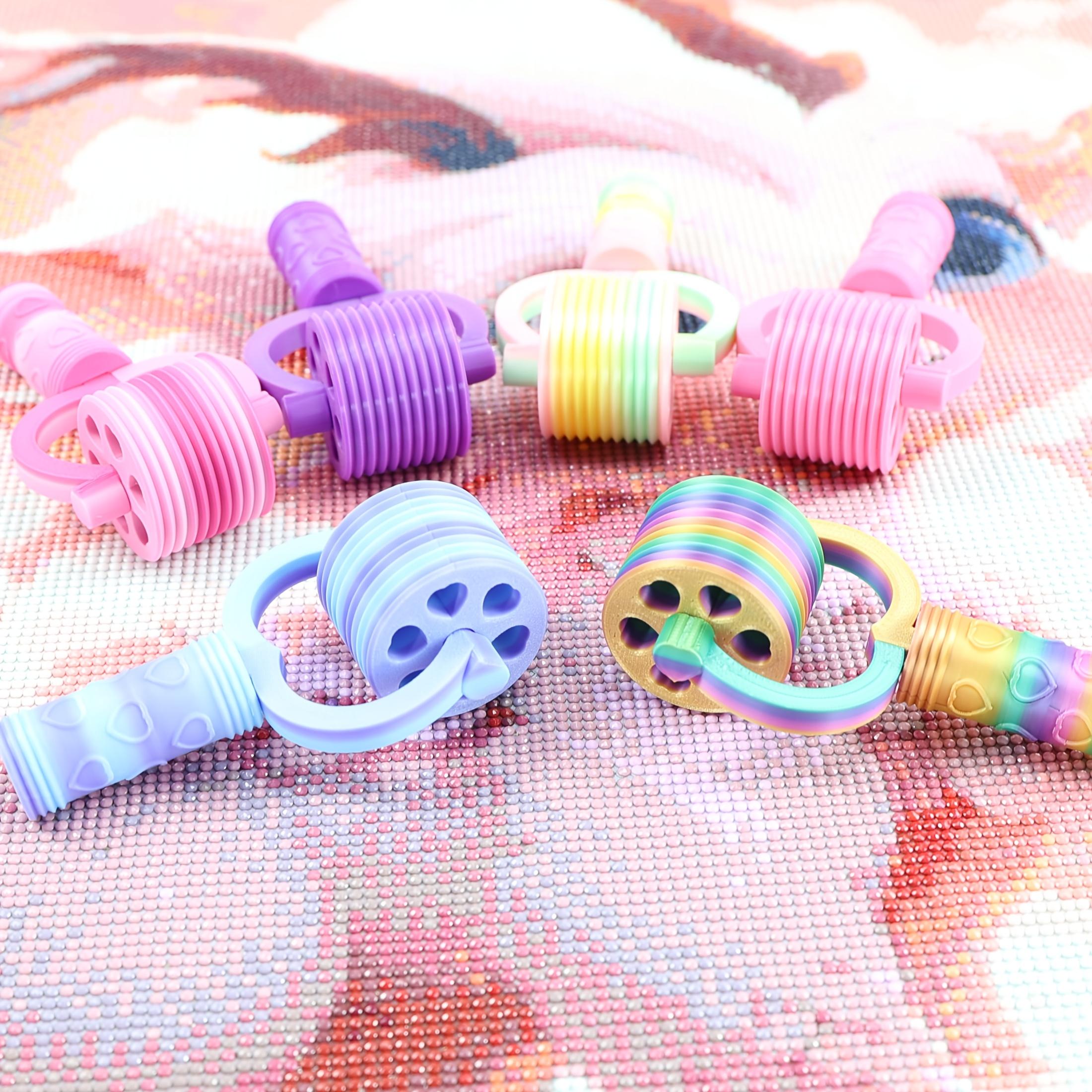 DIY Diamond Painting Roller Tool Accessories, 10 Tooth Diamond Painting Roller with Grooves, Faster and Neater Craft Making, Diamond Art Tools