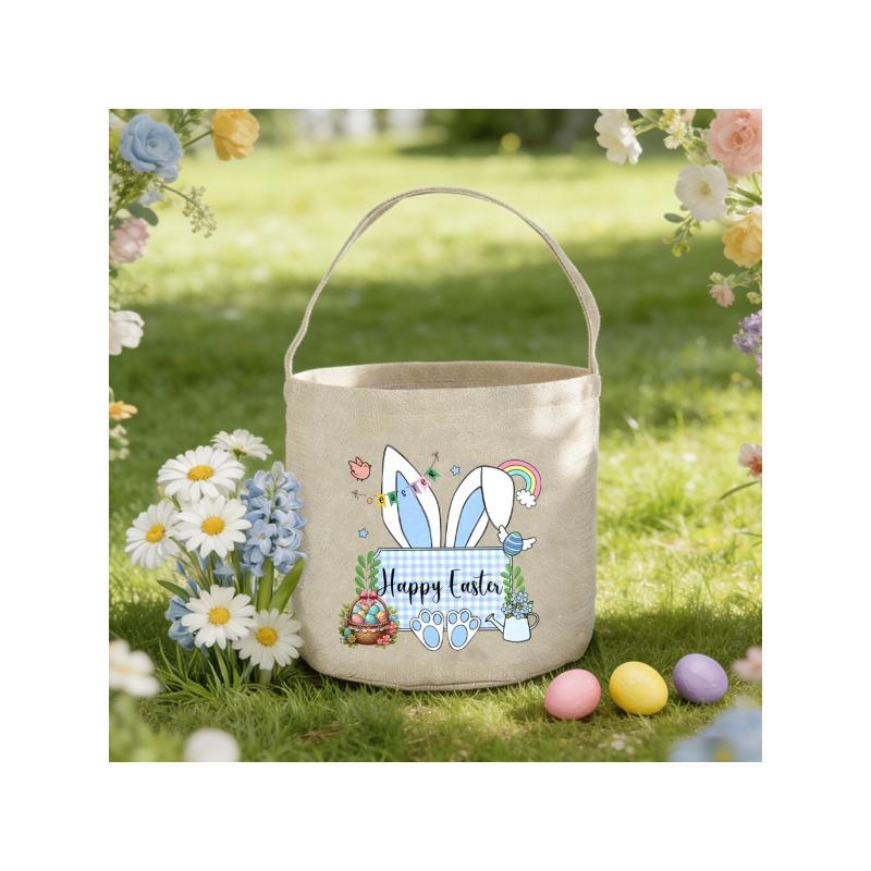 Bridesmaid Proposal Basket - Monogrammed Initial Tote Bag, Bridesmaid Thank You Customizable Gift, Floral Wedding Party Reusable Gift Bag for Bridesmaids