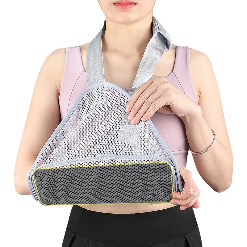 Adjustable Triangular Arm Sling with Mesh Front Forearm Support – Ergonomic Arm Immobilizer for Elbow, Wrist & Hand Injury Recovery
