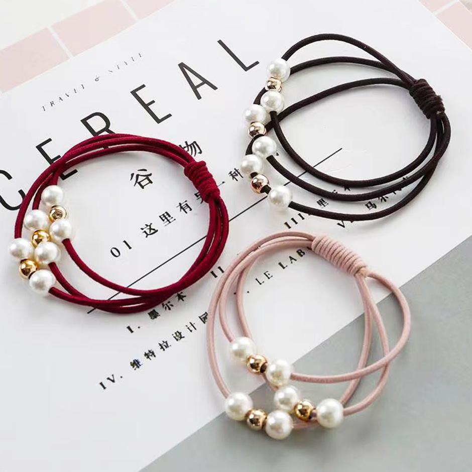 VSIGN One Count Pink Black Blue Red Color Hair Scrunchies For Women