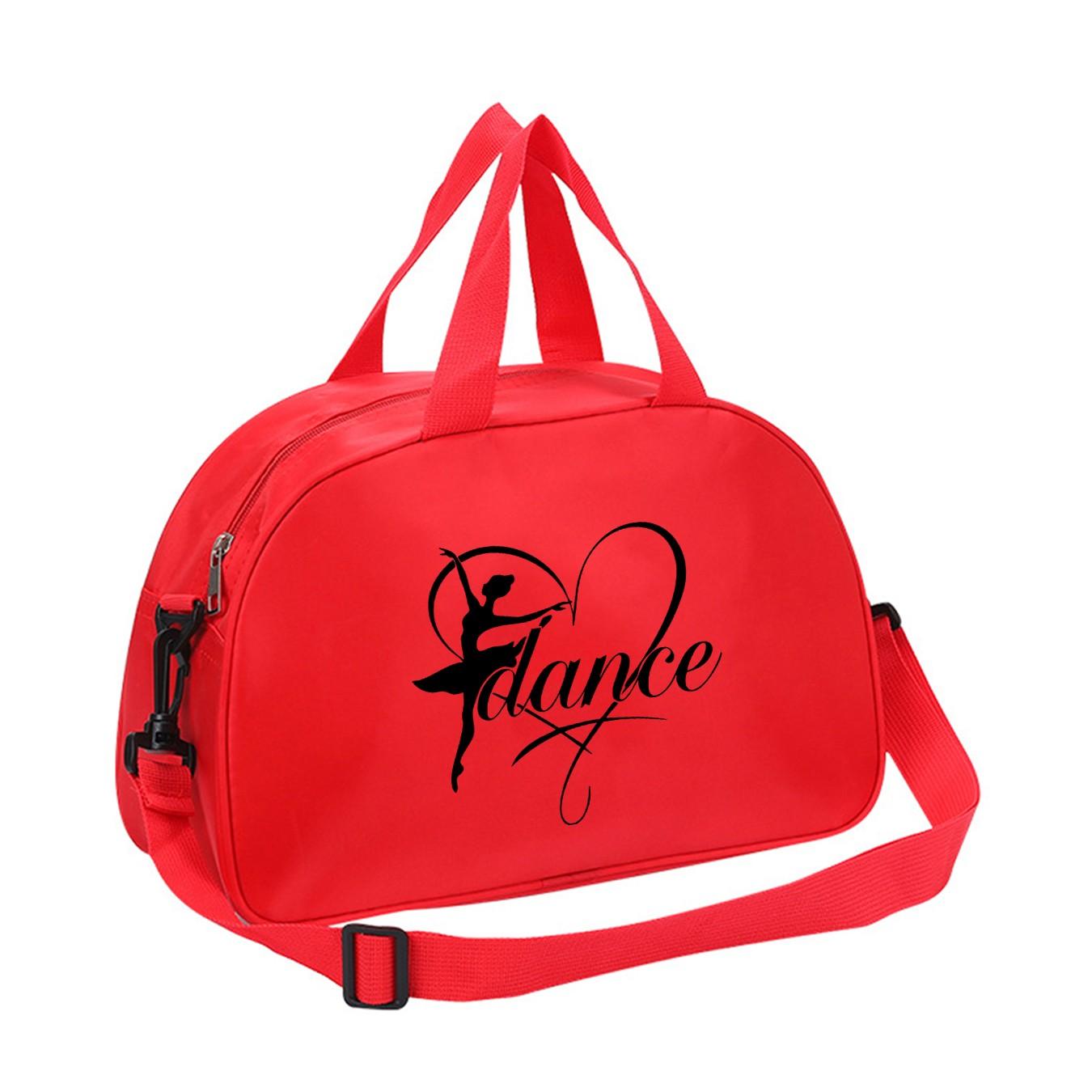 Dance Heart Ballet Dance Bag, Handheld Crossbody Dual Use, Waterproof Sports Bag, Dedicated Dance Class Storage, All Seasons