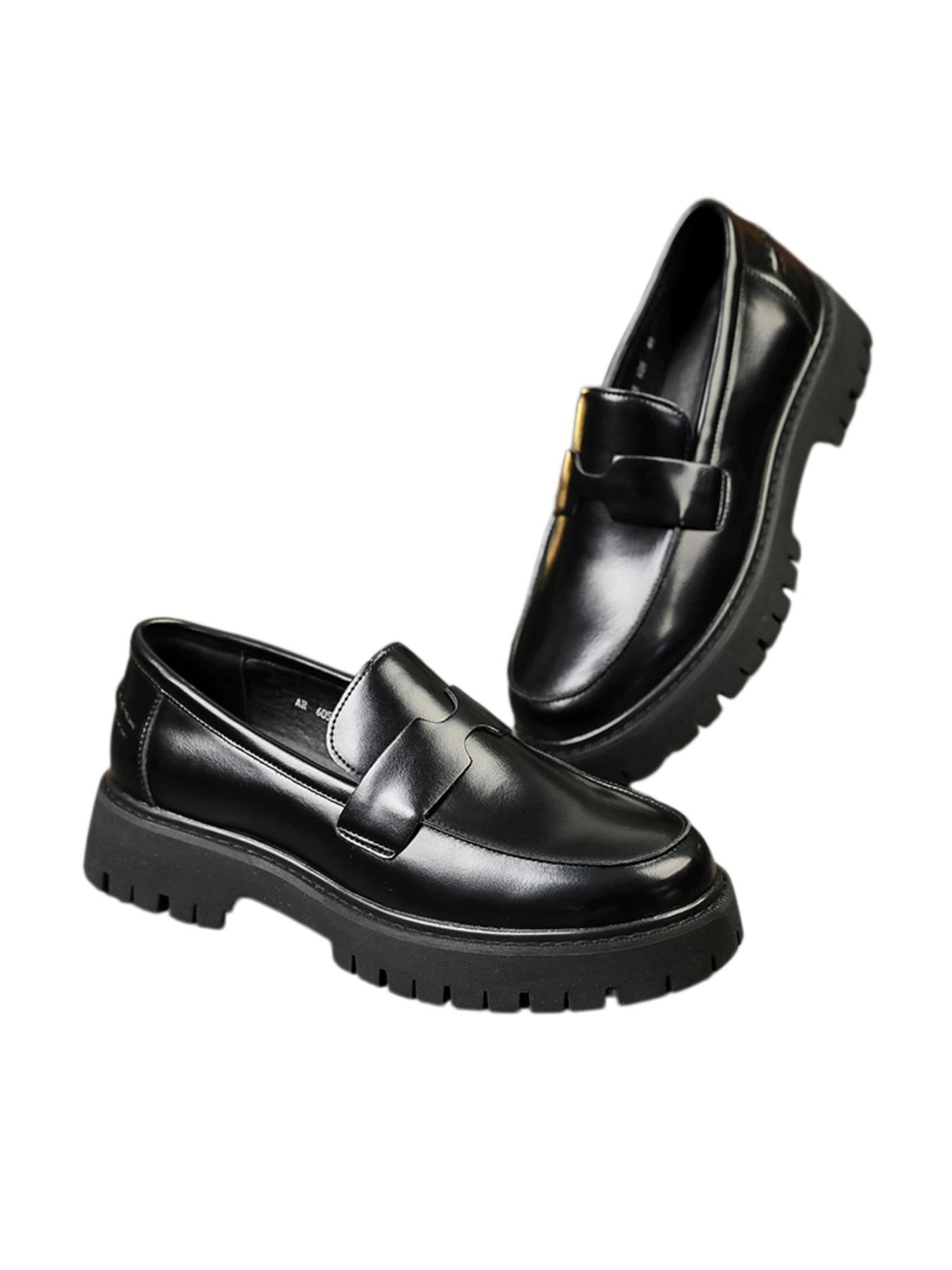 Men's Formal Dress Shoes, Patent Leather Shiny Mirror Surface Shoes, Thick Sole Platform Shoes, Suitable For Office, Saturday Banquet, Ball, Male Model Catwalk, Wedding, Groom, Hairstylist, Footwear