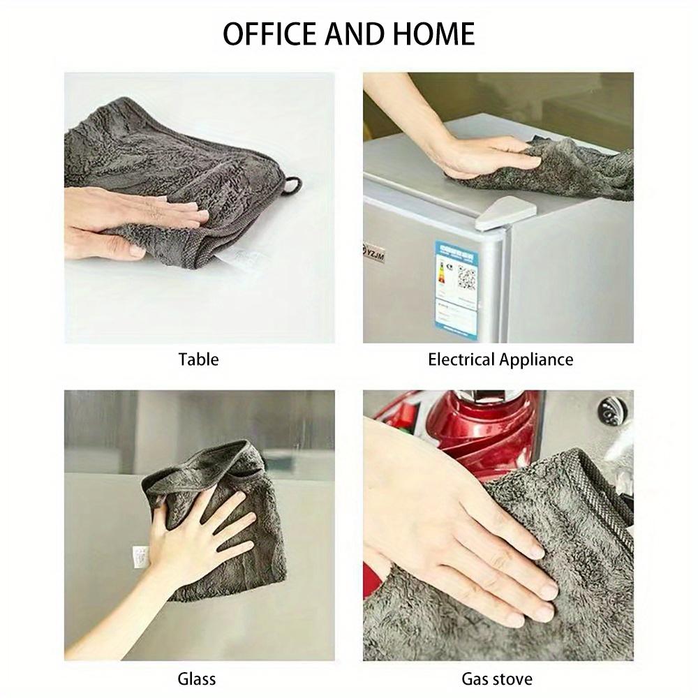 2/4/6/8Pcs Microfiber Car Washing Towels, Reusable Super Absorbent Quick Dry Cleaning Cloths, Double Layer Thick Soft Towels, Multipurpose for Car, Kitchen, Living Room, Bedroom, Household Cleaning Supplies
