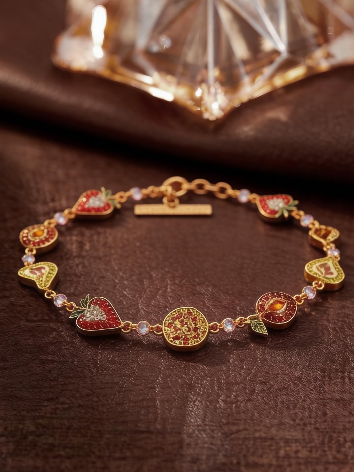 1 fashionable and cute fruit shaped necklace, suitable for daily wear, vacation and dating occasions, and also a surprising and exquisite small gift.