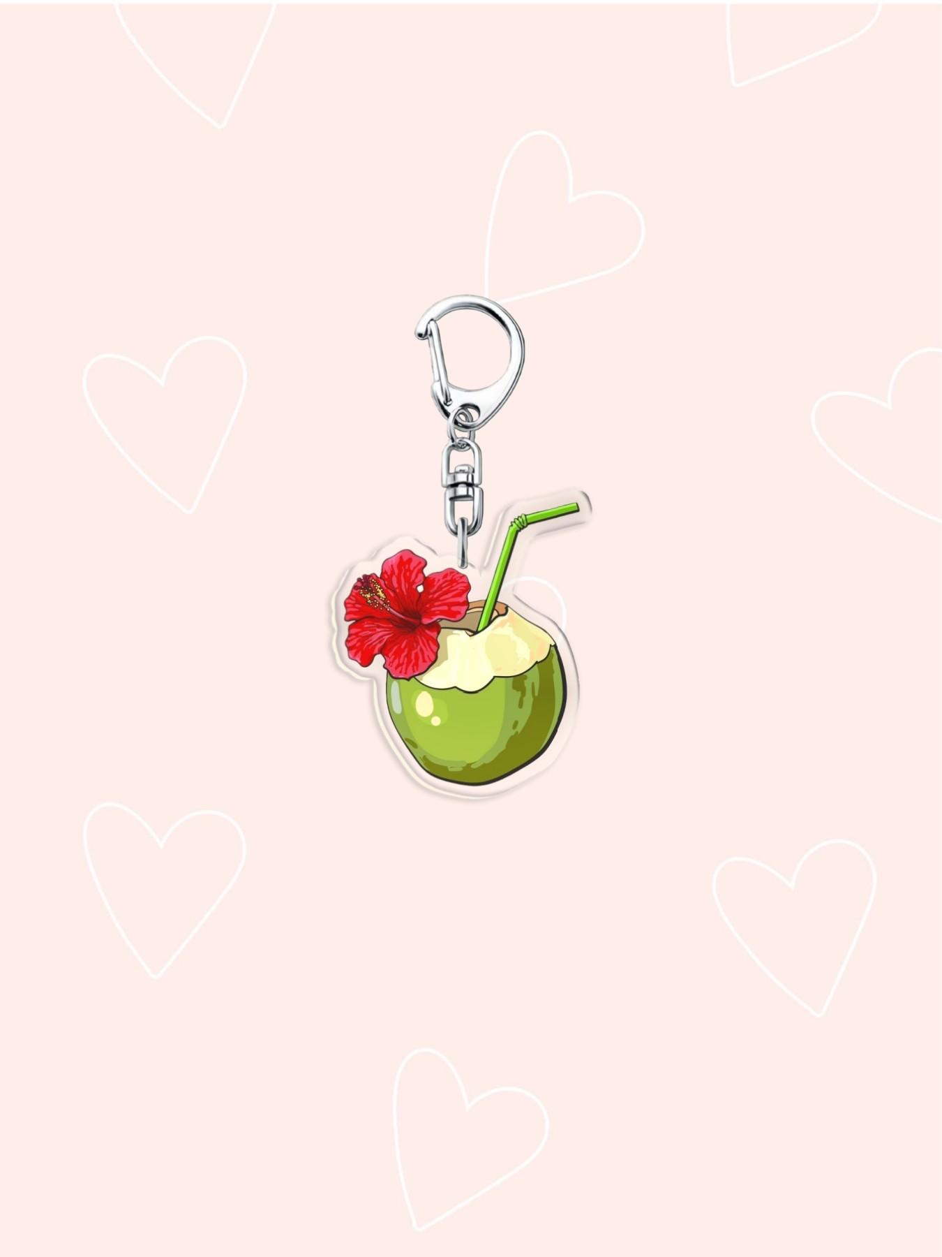 Cosplay Singer Bad Rabbit Red Heart Acrylic Keychain Cute Frogs and Sharks bagcharm Cute phone Pendant Keyrings Jewelry Accessories For Fan Gifts