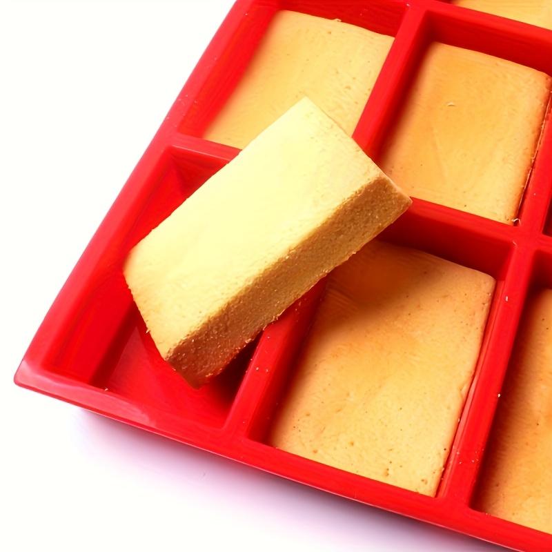 1PC Rectangular silicone baking mold, creative cold soap mold, silicone cake bread mold, Muffin Maker