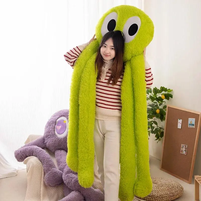 200cm Giant Long Legs Octopus Plush Pillow Creative Stuffed Octopus Room Decor Doll Large Funny Birthday Gifts for Girlfriend