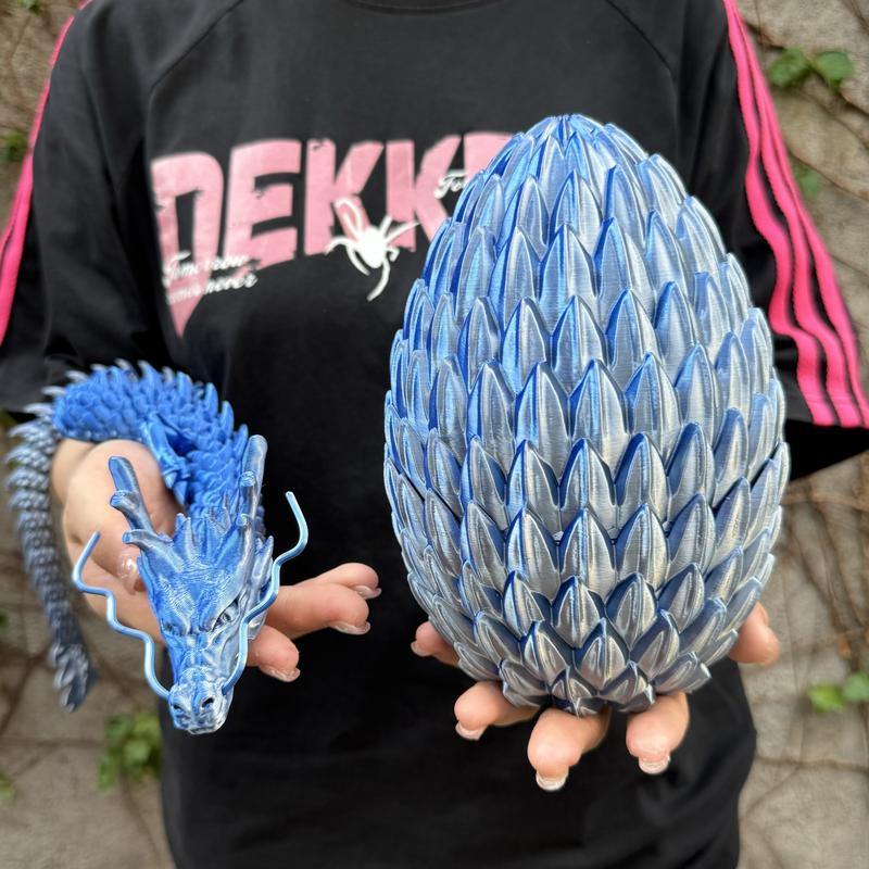 2pcs 3D Printed Dragon Egg Set, Home Decor Desktop Ornament, Halloween Christmas Gift, Birthday Present, Unique 3D Print Statue Figurine, Collectible Room Decor #TOP PICKS