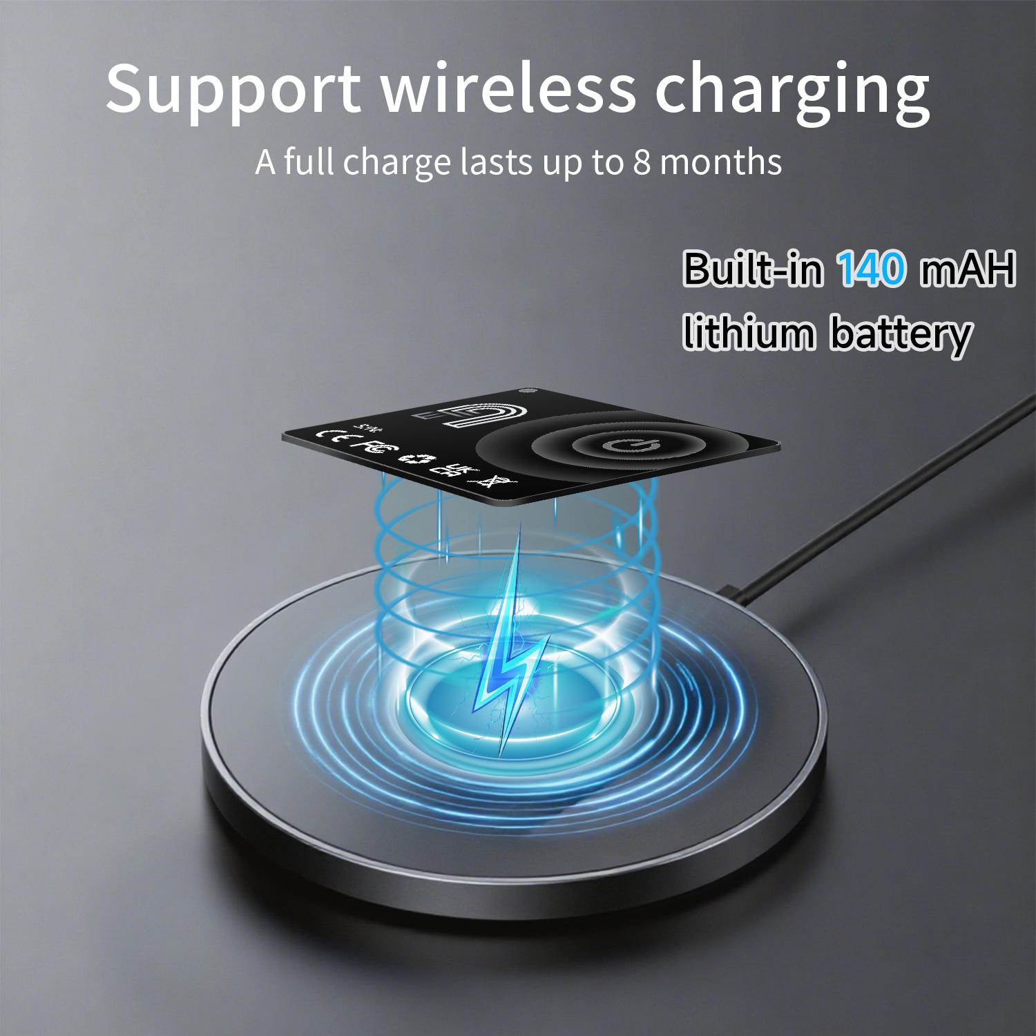 Mini Tracker Magicard Pro for iPhone, Works with Find My, Wireless Charging, Waterproof, Lost Device Protection, Wallet Car Key Finder, Smart Tracking Tag