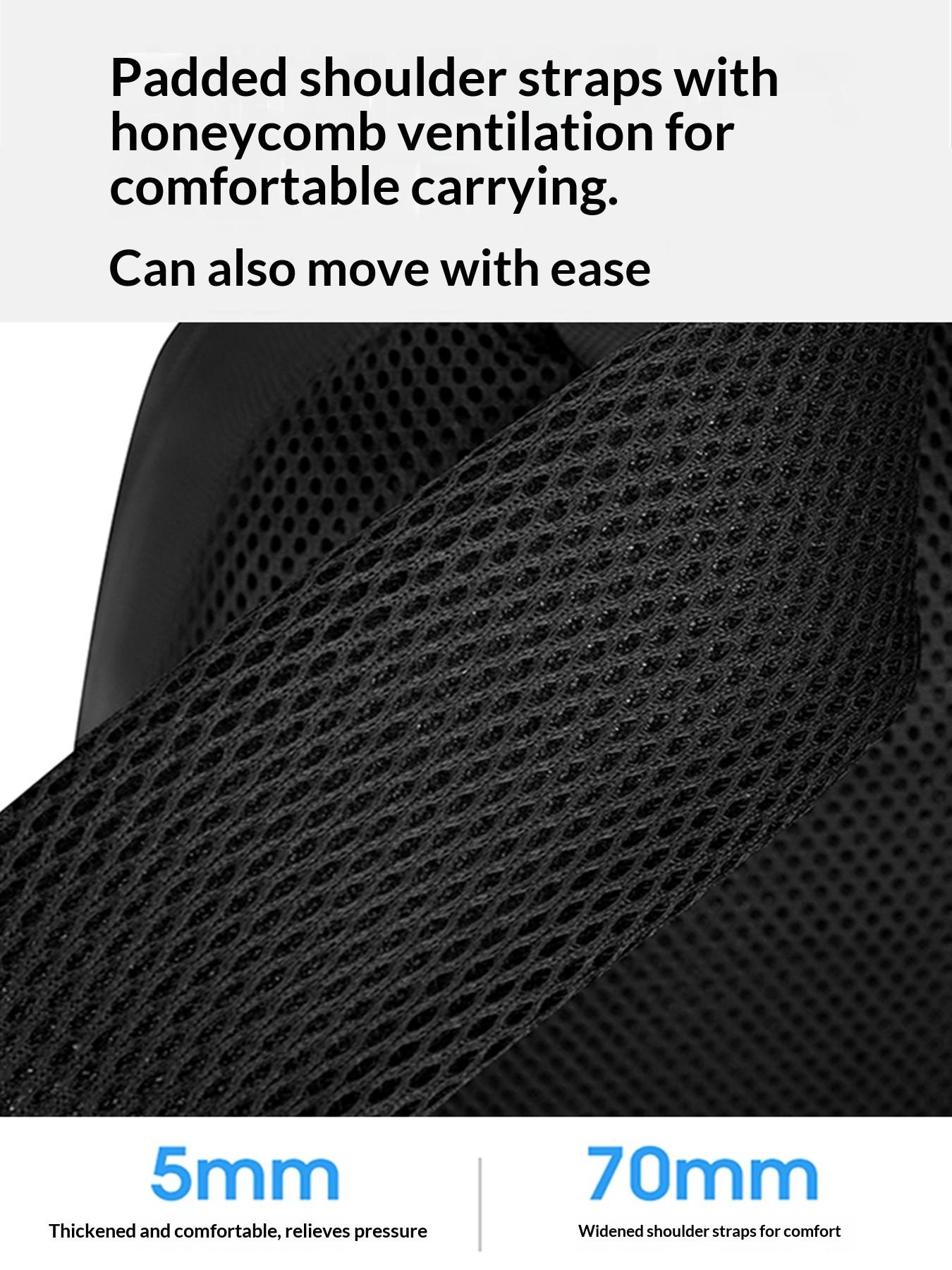 Lightweight Fashion Backpack, Waterproof Dual-Shoulder Bag, Plain Design with Night Reflective Strip, Multifunctional for Business Travel Men