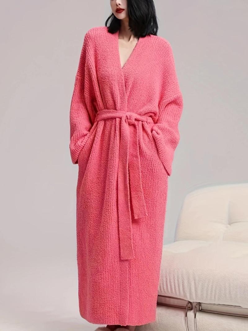 【COZY Soft Plush Feel】Women's Double-Sided Fleece Robe|Thickened Long Plush Loungewear|Warm Flannel Pajamas for Fall & Winter|Soft, Cozy, and Wearable Indoors & Outdoors 【COZY Soft Plush Feel】Women's Double-Sided Fleece Robe|Thickened Long Plush Loungewear|Warm Flannel Pajamas for Fall & Winter|Soft, Cozy, and Wearable Indoors & Outdoors