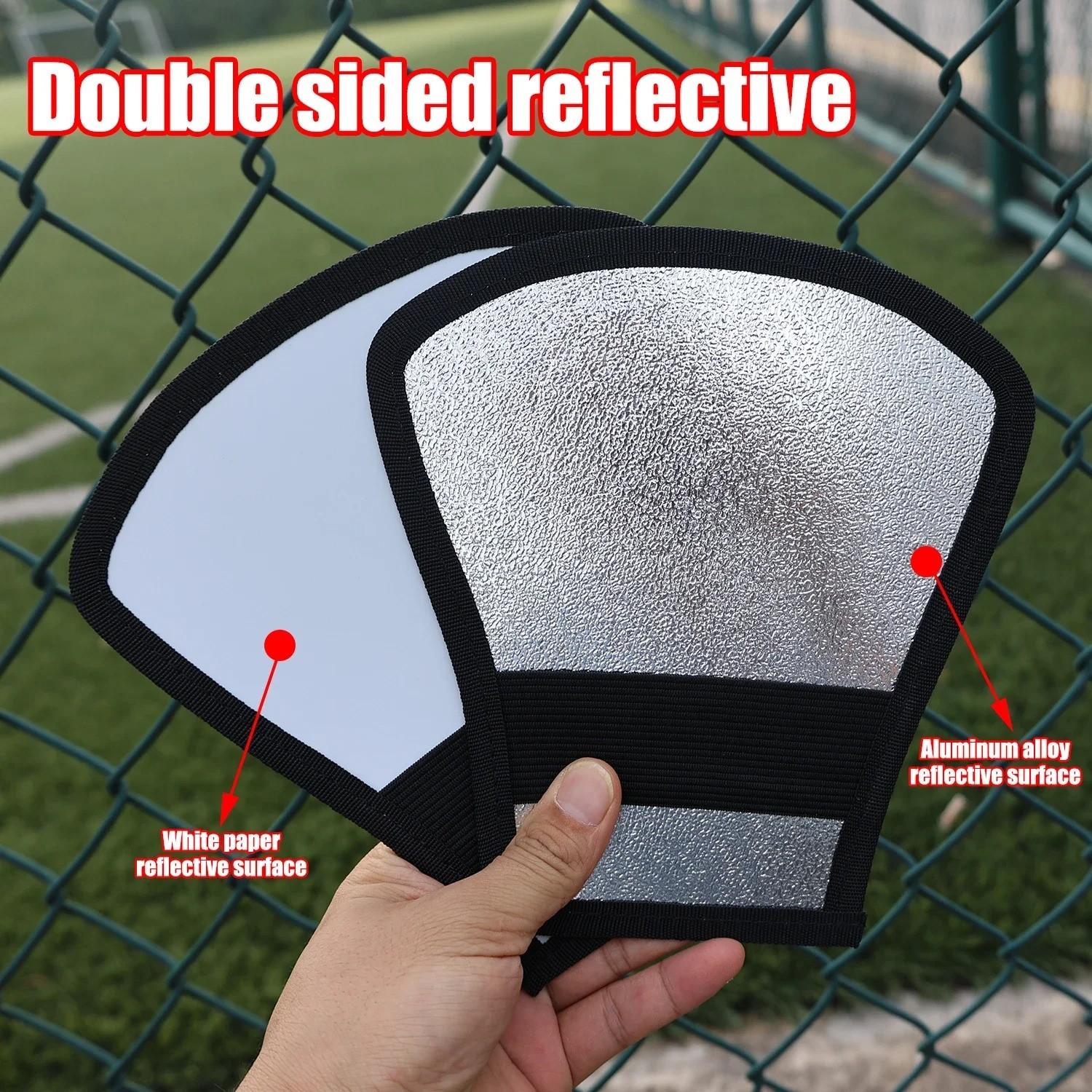 Universal Camera Softbox Flash Light Reflective Board Diffuser Portable Reflector Set Silver Color Bendable Flash Reflector Kit