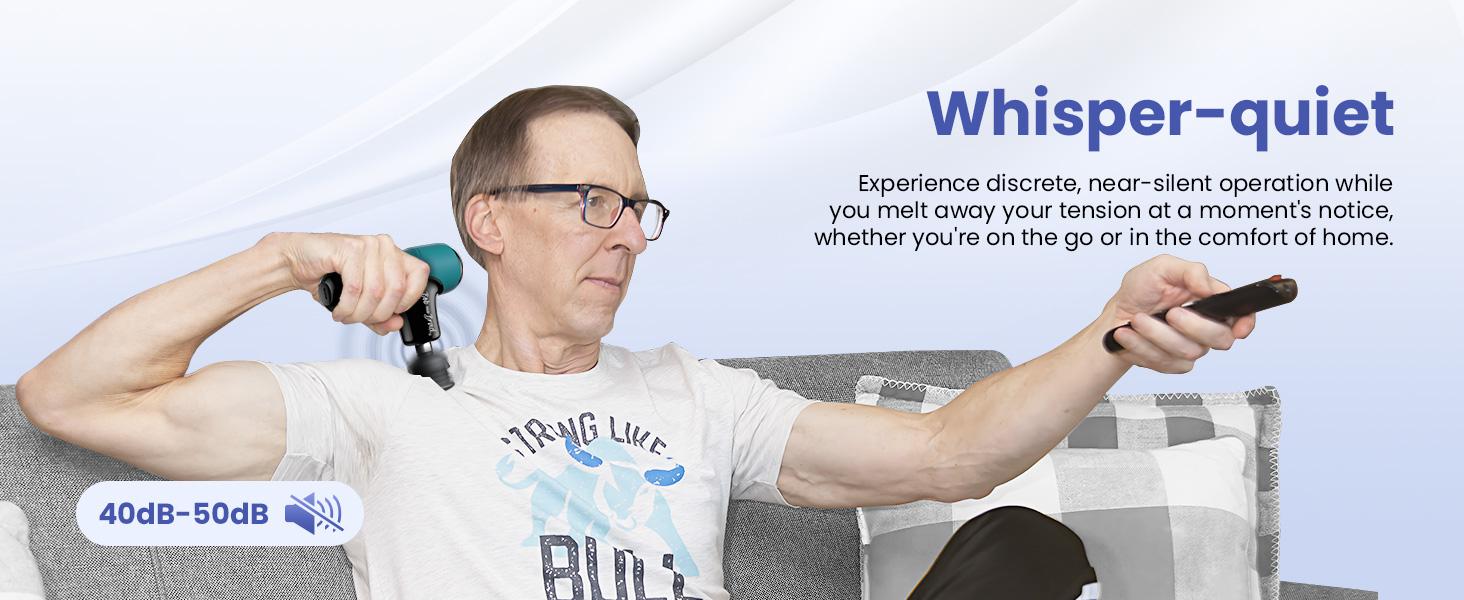 BOB AND BRAD Green Q2 Mini Massage Gun Pocket-Sized Adjustable Deep Tissue Massager Gun, Portable Percussion Muscle Massager Gun,Quiet Muscle Massage Gun with Carry Case-Green, FSA and HSA Eligible -Silicone, Idea Gift for Women and Men