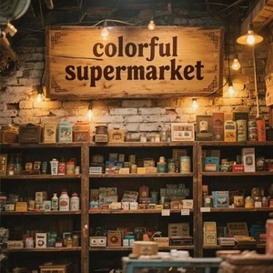 colorful supermarket