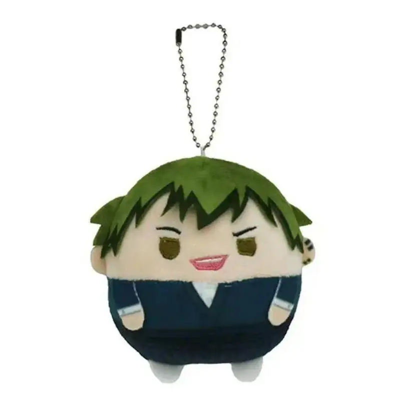 Jujutsu Kaisen Round Plush Keychain Yuji Megumi Choso Yuta Anime Fluffy Stuffed Doll Bag Pendant Fans Gift