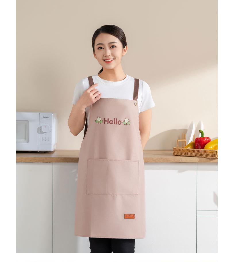 Kitchen Apron Waterproof Oilproof Convenient Pocket Chef Cooking Apron Men Women Barista Manicurist Work Aprons Waiter Uniform