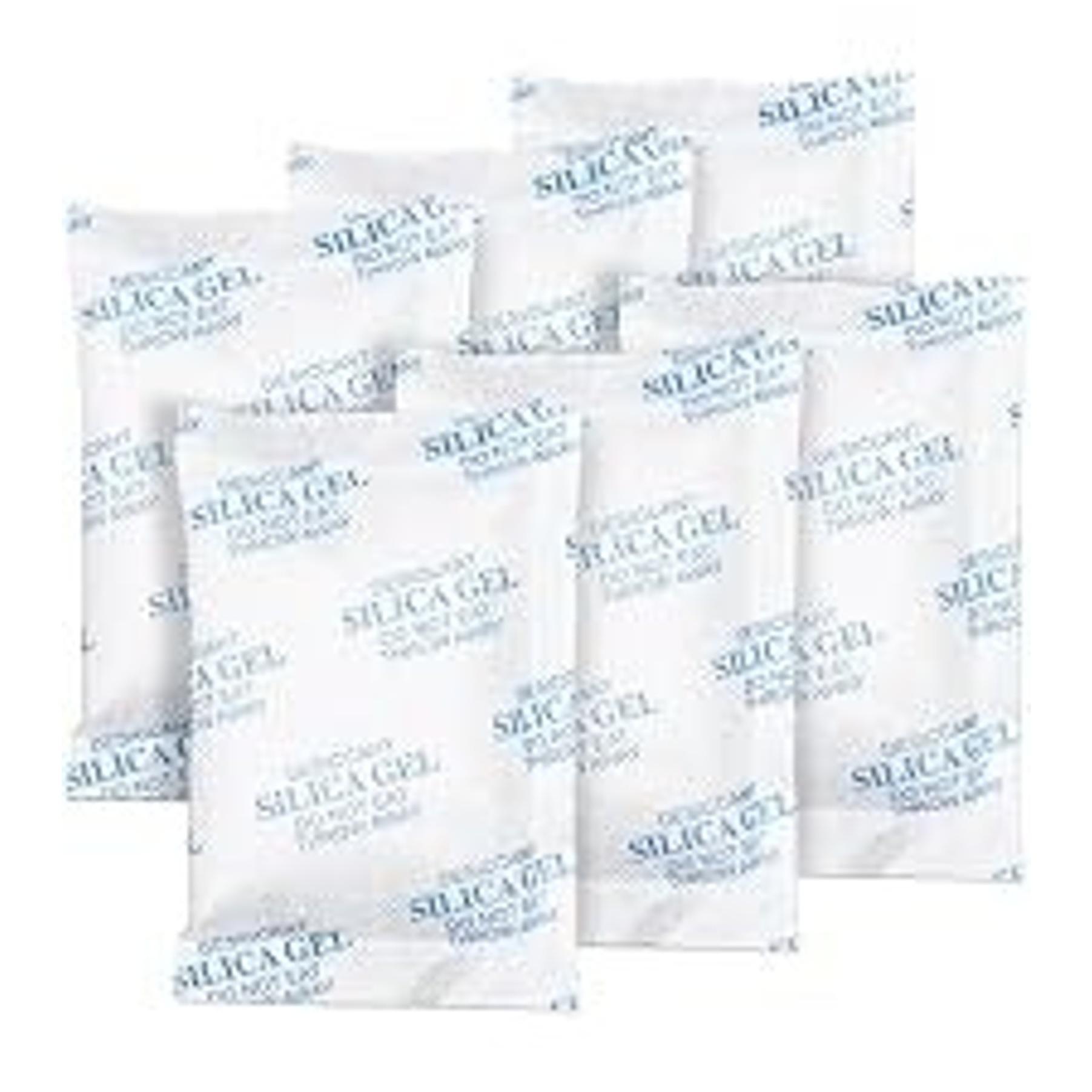 Silica Gel Packets, 100 Gram (12 Packs) Food Safe Reusable Desiccant Moisture Absorbers for Storage, Foods, Storage Bins, 3D Filaments, Electronics, SafesGift