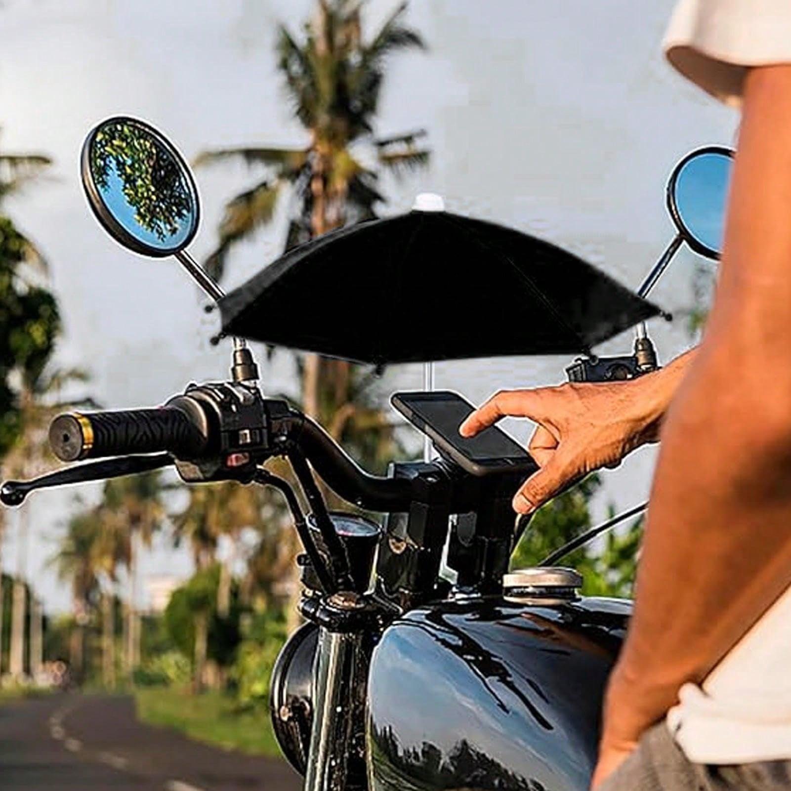 Portable Phone Holder Umbrella, Waterproof Anti-Glare UV Protection Mini Parasol, Universal Phone Sun Visor; Outdoor travel essential for fitness, camping; Summer Y2K cute decor for car, bedroom, garden; Ideal bridesmaid, Mother's Day, wedding & graduatio