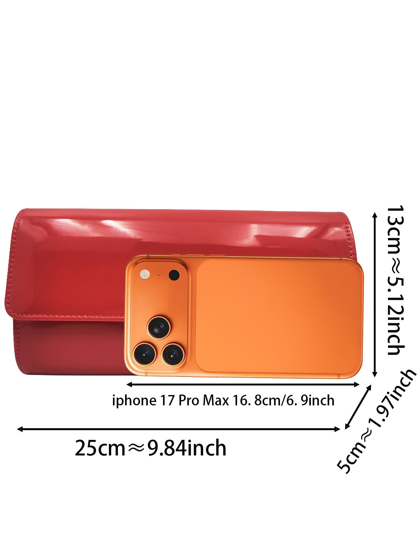 Elegant Solid Color Women's Patent Leather Envelope Clutch Bag, High-End Evening Handbag, Magnetic Closure, Perfect for Parties, Weddings, Birthdays