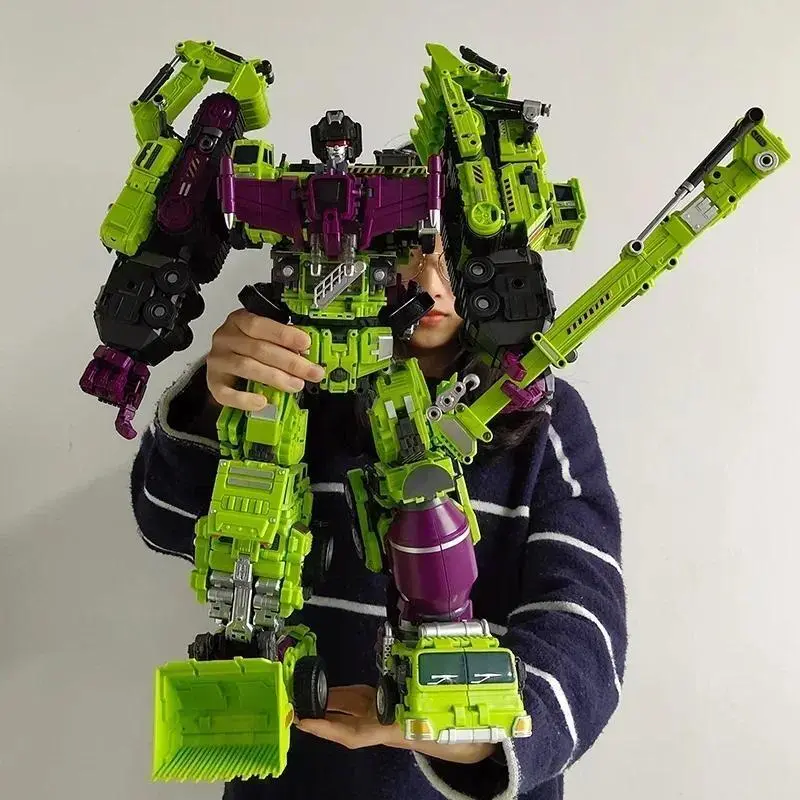 6 IN 1 NBK 42CM Devastator Toy Transformation KO Robot Car combination Action Figure excavator Blender Model NO BOX