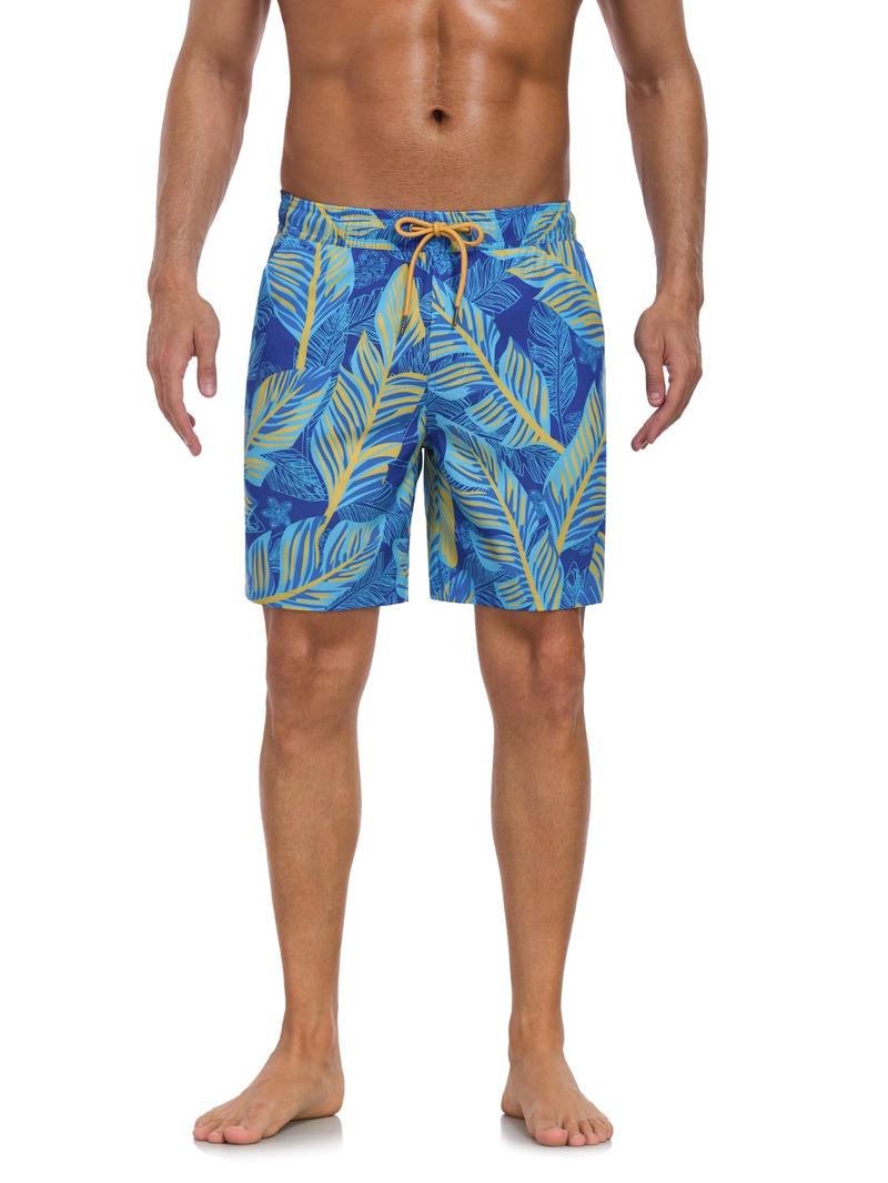 Men's 2-In-1 Swim Trunks, 7 Inch Swimming Shorts Beach Pants, Quick Dry Gym Shorts with Compression Lining, Gym Vacation Pool Wear