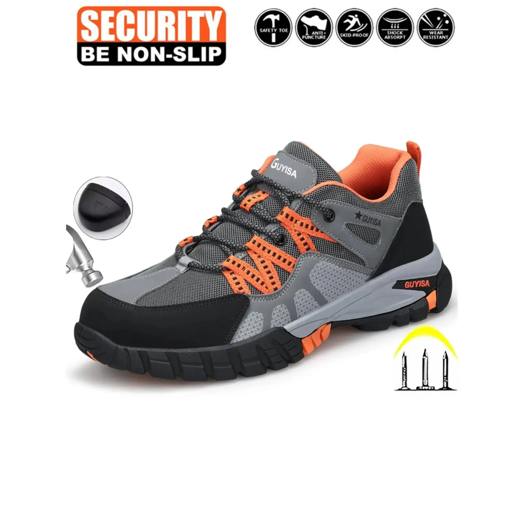 Black + Gray + Orange