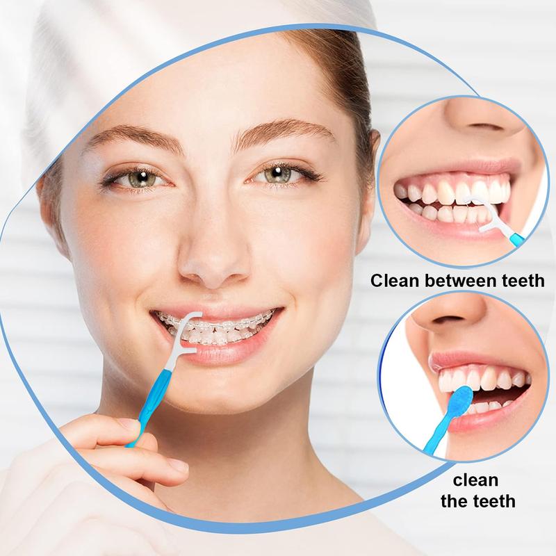 26 PCS 5-in-1 Mini Brushes Disposable Toothbrushes with Toothpaste and Pick, Individually Wrapped, Portable On The Go Toothbrush for Work Travel - 4 Flavors