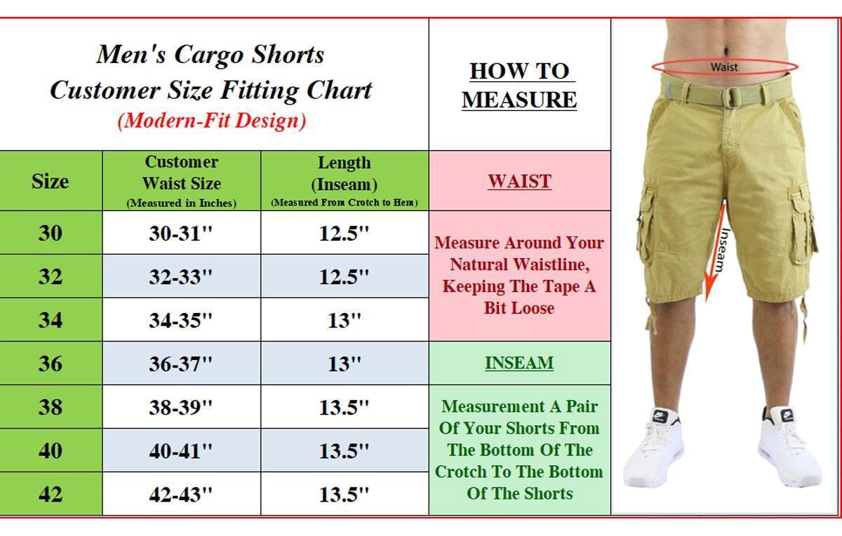 Men's Distressed Cotton Cargo Belted Shorts