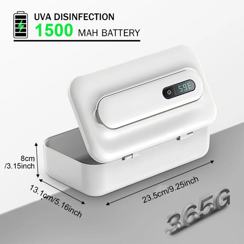 Portable UV Disinfector Box, Detachable UV Rod, Ideal for Phones, Cosmetics, Underwear, Compact and Lightweight, Essential Home Sanitizer